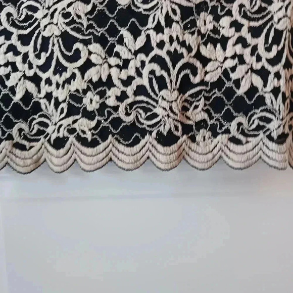 Lace sequin classy black cocktail dress - Picture 7 of 10